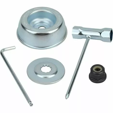 DECKON Kit Ecrou Tete Debroussailleuse Universelle, Pour Débroussailleuse Thermique, Stihl, Echo, Ryobi Tete 3 DECKON Kit Ecrou Tete Debroussailleuse Universelle, Pour Débroussailleuse Thermique, Stihl, Echo, Ryobi Tete