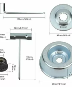 DECKON Kit Ecrou Tete Debroussailleuse Universelle, Pour Débroussailleuse Thermique, Stihl, Echo, Ryobi Tete 8 DECKON Kit Ecrou Tete Debroussailleuse Universelle, Pour Débroussailleuse Thermique, Stihl, Echo, Ryobi Tete -Débroussailleuse Soldes Magasin 61651772 2