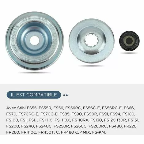 DECKON Kit Ecrou Tete Debroussailleuse Universelle, Pour Débroussailleuse Thermique, Stihl, Echo, Ryobi Tete 5 DECKON Kit Ecrou Tete Debroussailleuse Universelle, Pour Débroussailleuse Thermique, Stihl, Echo, Ryobi Tete – Image 3