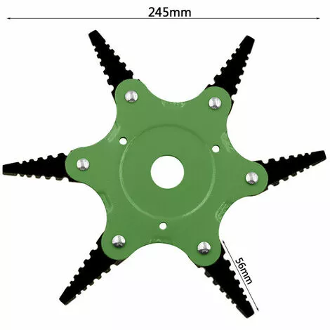 PREMIER Tête De Débroussailleuse En Métal à 6 Dents - Tête De Tondeuse à Gazon De Jardin 2 Commandes - Lame Rouge, Noire 4 PREMIER Tête De Débroussailleuse En Métal à 6 Dents - Tête De Tondeuse à Gazon De Jardin 2 Commandes - Lame Rouge, Noire – Image 2
