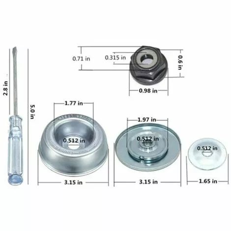 SINCèREETALI Accessoires De Tondeuse à Gazon De Tête De Désherbage De Fil Torsadé De Type Bol De Fil Torsadé De Jardin (disque De Fil De 6 Pouces) 5 SINCèREETALI Accessoires De Tondeuse à Gazon De Tête De Désherbage De Fil Torsadé De Type Bol De Fil Torsadé De Jardin (disque De Fil De 6 Pouces) – Image 3