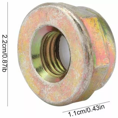 SINCèREETALI Assortiment D'écrous De Lame, écrou Universel Anti-filetage, écrou De Rechange Pour Tondeuse à Gazon, Accessoires De Coupe-bordures 6 SINCèREETALI Assortiment D'écrous De Lame, écrou Universel Anti-filetage, écrou De Rechange Pour Tondeuse à Gazon, Accessoires De Coupe-bordures – Image 4