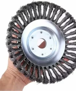 SINCèREETALI Brosse De Débroussailleuse à Gazon, Tête De Coupe Filaire De 15,2 Cm Avec Roue En Fil D'acier Solide, Brosse Ronde En Métal Pour Mauvaises Herbes 9 SINCèREETALI Brosse De Débroussailleuse à Gazon, Tête De Coupe Filaire De 15,2 Cm Avec Roue En Fil D'acier Solide, Brosse Ronde En Métal Pour Mauvaises Herbes -Débroussailleuse Soldes Magasin 63819044 3