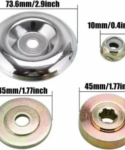 SINCèREETALI 5pcs Kit De Fixation D'écrou De Lame D'engrenage En Métal De Rechange Avec Boulons à Tête à Six Pans Creux Pour Débroussailleuse Débroussailleuse Kit De Fixation D'écrou Universel M10 Accessoires, Pour Tondeuse à Gazon Débroussailleuse -Débroussailleuse Soldes Magasin 63819472 2