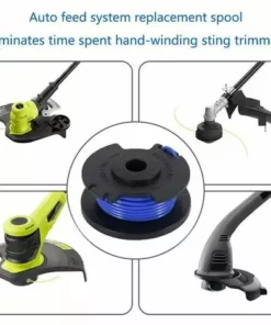 SINCèREETALI Pièces Bobine De Rechange Pour Débroussailleuse,Compatible Avec Ryobi One + AC14RL3A-18V 24V 40V,Coupe-fil Sans Fil Line 11ft,6 Bobines + 2 Capuchons De Coupe -Débroussailleuse Soldes Magasin 63821035 3
