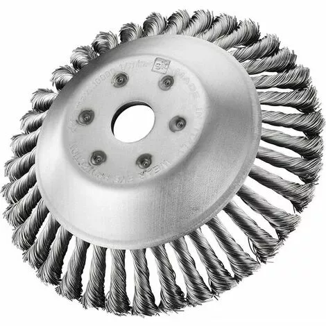 SINCèREETALI Brosse à Mauvaises Herbes Débroussailleuse Coupeur Tête Pour Débroussailleuse Brosse Ronde Pour Débroussailleuse (6"(25 Mm X 150 Mm)) 5 SINCèREETALI Brosse à Mauvaises Herbes Débroussailleuse Coupeur Tête Pour Débroussailleuse Brosse Ronde Pour Débroussailleuse (6"(25 Mm X 150 Mm)) – Image 3