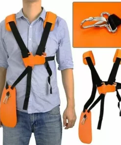FOZIY Bretelles Réglables à Double Boutonnage Pour Débroussailleuses Taille-bordures Rembourrage Avec Panneaux De Protection De Jardin，Fonepro -Débroussailleuse Soldes Magasin 63840432 2