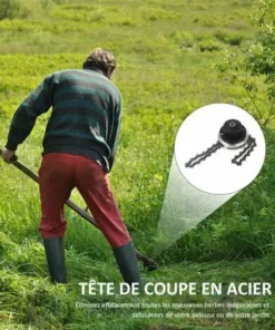 GroupM Tête De Débroussailleuse à Chaîne (joint Universel) Accessoires De Débroussailleuse Pour Tondeuse à Gazon -Débroussailleuse Soldes Magasin 63889516 5