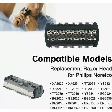 AOUGO Tête De Rasoir Pour Philips Bodygroom BG2024 BG2025 BG2026 BG2028 BG2036 BG2038 BG2040 Lame De Rechange Pour Rasoir électrique Philips Pour Homme 7 AOUGO Tête De Rasoir Pour Philips Bodygroom BG2024 BG2025 BG2026 BG2028 BG2036 BG2038 BG2040 Lame De Rechange Pour Rasoir électrique Philips Pour Homme – Image 5
