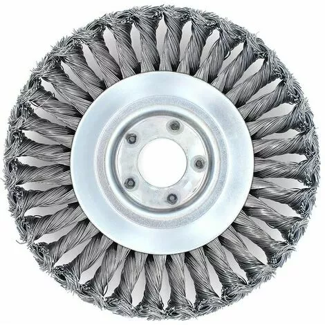 ENLENK Tête De Désherbage Fil D'acier, 6 Pouce Brosse Rotative Disque De Pinceau à Roue Pour Outils De Pelouse Jardin Agriculture - Trou Intérieur 25.4mm (6 Pouce) 5 ENLENK Tête De Désherbage Fil D'acier, 6 Pouce Brosse Rotative Disque De Pinceau à Roue Pour Outils De Pelouse Jardin Agriculture - Trou Intérieur 25.4mm (6 Pouce) – Image 3