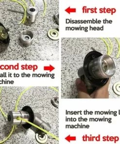 Têtes Pour Débroussailleuses Universelle En Aluminium M10 Strimmer Head Avec 4 Fils 1 Clé Hexagonale Et 2 Rondelles Tête Coupe-Bordure Pour Tondeuse À Gazon Gdrhvfd 8 Têtes Pour Débroussailleuses Universelle En Aluminium M10 Strimmer Head Avec 4 Fils 1 Clé Hexagonale Et 2 Rondelles Tête Coupe-Bordure Pour Tondeuse À Gazon Gdrhvfd -Débroussailleuse Soldes Magasin 64072723 2