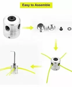 Lot De 2 Têtes De Débroussailleuse Universelles En Aluminium - Tête Double Fil - Bobine De Fil En Nylon - Accessoire Pour Débroussailleuse Gdrhvfd -Débroussailleuse Soldes Magasin 64072909 4