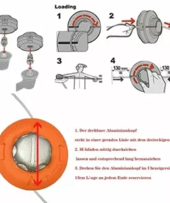 ARC-EN-CIéL Tête De Fil Pour Débroussailleuse, Bobine De Fil, Accessoire M10 X 1,25 Mm, Tête En Aluminium épaisse, Sans Démontage,Arcenciél 11 ARC-EN-CIéL Tête De Fil Pour Débroussailleuse, Bobine De Fil, Accessoire M10 X 1,25 Mm, Tête En Aluminium épaisse, Sans Démontage,Arcenciél -Débroussailleuse Soldes Magasin 64126868 5