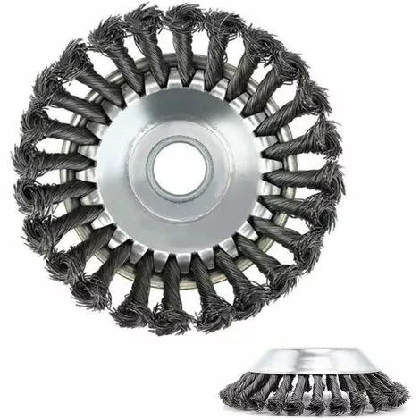 CARILLONSàVENT Brosse De Débroussailleuse à Gazon,Carivent Tête De Tondeuse à Fil Avec Roue En Fil D'acier Solide, Brosse à Désherber Ronde En Métal,Outil Multifonctionnel D'élimination Des Mauvaises Herbes(6 Pouces) 3 CARILLONSàVENT Brosse De Débroussailleuse à Gazon,Carivent Tête De Tondeuse à Fil Avec Roue En Fil D'acier Solide, Brosse à Désherber Ronde En Métal,Outil Multifonctionnel D'élimination Des Mauvaises Herbes(6 Pouces)