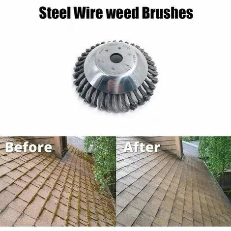 CARILLONSàVENT Brosse De Débroussailleuse à Gazon,Carivent Tête De Tondeuse à Fil Avec Roue En Fil D'acier Solide, Brosse à Désherber Ronde En Métal,Outil Multifonctionnel D'élimination Des Mauvaises Herbes(6 Pouces) 7 CARILLONSàVENT Brosse De Débroussailleuse à Gazon,Carivent Tête De Tondeuse à Fil Avec Roue En Fil D'acier Solide, Brosse à Désherber Ronde En Métal,Outil Multifonctionnel D'élimination Des Mauvaises Herbes(6 Pouces) – Image 5