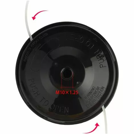 CARILLONSàVENT Carivent Tête De Débroussailleuse Universelle Nylon Bobine De Rechange De Tondeuse Débroussailleuse Tête De Coupe M10 X 1,25 Pour Débroussailleuse Thermique à Essence 4 CARILLONSàVENT Carivent Tête De Débroussailleuse Universelle Nylon Bobine De Rechange De Tondeuse Débroussailleuse Tête De Coupe M10 X 1,25 Pour Débroussailleuse Thermique à Essence – Image 2