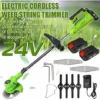 HAZEL Coupe-bordures électrique 24V 450W Débroussailleuse Tondeuse à Batterie Avec 2 Batteries -Débroussailleuse Soldes Magasin 64198879 1