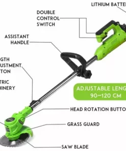 HAZEL Coupe-bordures électrique 24V 450W Débroussailleuse Tondeuse à Batterie Avec 2 Batteries 8 HAZEL Coupe-bordures électrique 24V 450W Débroussailleuse Tondeuse à Batterie Avec 2 Batteries -Débroussailleuse Soldes Magasin 64198879 2