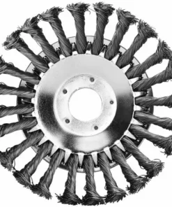 SINCèREETALI 8'' Brosse à Désherber Ronde Pour Débroussailleuse Outils De Pelouse, 200x25,4mm Tête Brosse Désherbage Avec Roue En Fil D'acier Massif Pour Jardin Agriculture (8 Pouce Accessoires Kit) -Débroussailleuse Soldes Magasin 64497916 2