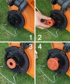 HABIENTôT 6 Pièces WA0004.1 Fil Pour Tondeuse à Gazon Pour Tous Les Tondeuses à Gazon 20 V WORX Et 1 Tondeuse Porte-bobine Porte-bobine Edger, Compatible Avec Worx WG180 WG163 WA0010，Oi-FRIS -Débroussailleuse Soldes Magasin 64562272 4