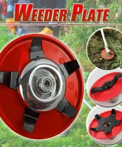 AOUGO Tête De Tondeuse Universelle Weed Edge Tondeuse à Gazon à Arbre Droit Lame De Débroussailleuse Pour Rizière Home Garden Backyard Orchard Park Agricultural