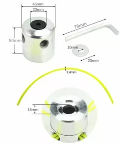 ELLE Débroussailleuse, Tête De Coupe En Aluminium, Tête D'herbe Tête De Coupe En Aluminium, Tête De Coupe De Gazon Pour Accessoires De Tondeuse à Gazon 11 ELLE Débroussailleuse, Tête De Coupe En Aluminium, Tête D'herbe Tête De Coupe En Aluminium, Tête De Coupe De Gazon Pour Accessoires De Tondeuse à Gazon -Débroussailleuse Soldes Magasin 64915940 5