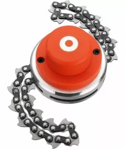 Dual Scratch Tête En Acier Universel Tête En Nylon Ligne De Jardinage Outils De Jardinage Weed Brush Cutter Jardin Pièces Petit Trimmer Pour La Tondeuse à Gazon (Color : Chain Blade) 56Vingt