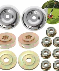 EAUDACè 8PCS Tête De Débroussailleuse Universelle Accessoires Avec 5PCS Ecrous De Fixation Tête De Coupe Bordure Pour Débroussailleuse Stihl