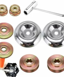 EAUDACè 9 Pièces Kit Ecrou Tete Debroussailleuse,Lame En Métal De Vitesses Universelle De Tondeuse,Débroussailleuse En Métal Accessoires,Pour Sylviculture Débroussailleuse Jardin Tondeuse à Gazon