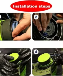 EAUDACè Lot De 6 Bobines De Rechange Pour Débroussailleuse Sans Fil Parkside PRTA 20 Li C3 IAN351753 -Débroussailleuse Soldes Magasin 65204863 4