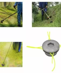 2PCS Tête De Débroussailleuse Aluminium Tête De Coupe Herbe Universelle Pour Accessoires De Tondeuse à Gazon 7.2X4.45cm S'arêern -Débroussailleuse Soldes Magasin 65356716 4