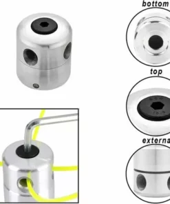 2PCS Tête De Débroussailleuse Aluminium Fils Tête Coupe-bordure Universelle Avec Tête Fil Nylon Pour Accessoires De Tondeuse à Gazon S'arêern -Débroussailleuse Soldes Magasin 65364770 3