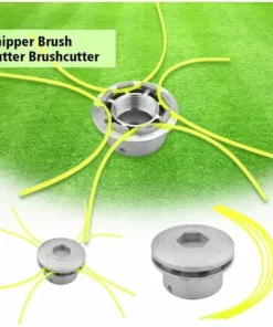 OSQI Tête De Débroussailleuse Universelle, Accessoire De Débroussailleuse à Fil En Aluminium Avec 4 Lignes Pour Tondeuse à Gazon, 72 X 44,5 Mm -Débroussailleuse Soldes Magasin 65502701 4