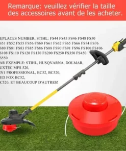 OSQI Tête De Débroussailleuse Universelle 3X Nylon Line (3X Rouge) -Débroussailleuse Soldes Magasin 65502753 2