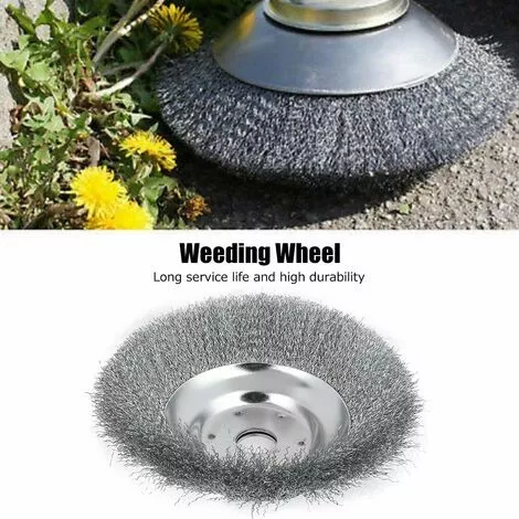 HELLO KITTY BAIN Lame De Tête De Tondeuse Universelle Brosse Rotative Pour Mauvaises Herbes à Roue Métallique De 8 Pouces, Pour Outil De Jardin 5 HELLO KITTY BAIN Lame De Tête De Tondeuse Universelle Brosse Rotative Pour Mauvaises Herbes à Roue Métallique De 8 Pouces, Pour Outil De Jardin – Image 3