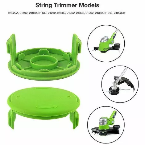 BAICCCF Accessoire Pour Débroussailleuse Lot De 2 Bobines Cap 3411546a-6 Compatible Avec Greenworks 21332 21342 Weed Eater 3 BAICCCF Accessoire Pour Débroussailleuse Lot De 2 Bobines Cap 3411546a-6 Compatible Avec Greenworks 21332 21342 Weed Eater