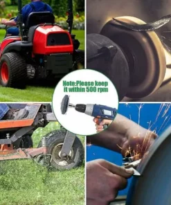 BAICCCF Accessoire Pour Débroussailleuse Affûteur De Lame De Tondeuse à Gazon Avec Déflecteur En Métal, Universel -Débroussailleuse Soldes Magasin 65669654 4