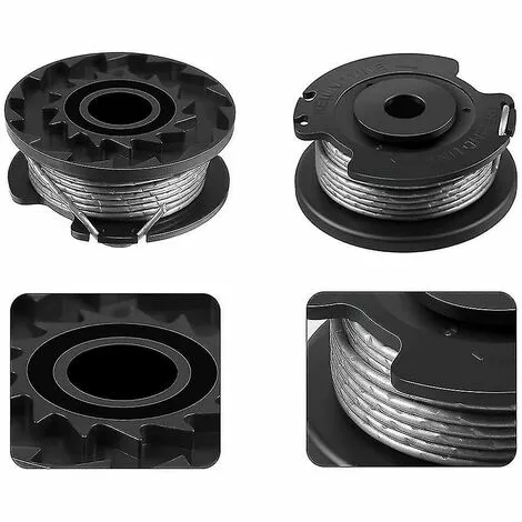 BAICCCF Accessoire Pour Débroussailleuse Lot De 4 Coupe-bordures F016800569 Ligne De Bobine Avec Couvercle De Bobine Compatible Avec Bosch 5 BAICCCF Accessoire Pour Débroussailleuse Lot De 4 Coupe-bordures F016800569 Ligne De Bobine Avec Couvercle De Bobine Compatible Avec Bosch – Image 3