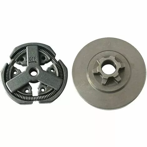 BAICCCF Accessoire Pour Débroussailleuse Tambour D'embrayage 3/8 Et Embrayage Et Roulement à Aiguilles Compatibles Avec La Tronçonneuse Chinoise 3800 4 BAICCCF Accessoire Pour Débroussailleuse Tambour D'embrayage 3/8 Et Embrayage Et Roulement à Aiguilles Compatibles Avec La Tronçonneuse Chinoise 3800 – Image 2