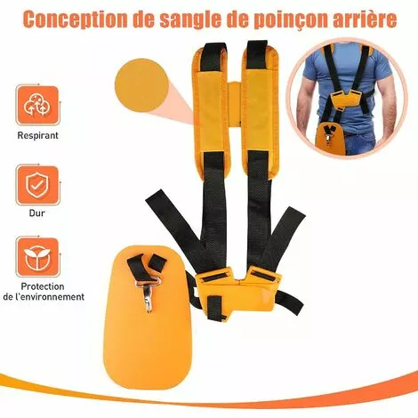 DONTODENT Harnais Double Paule Pour Débroussailleuse (Double Paule) 4 DONTODENT Harnais Double Paule Pour Débroussailleuse (Double Paule) – Image 2