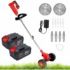 MAGICFOX Débroussailleuse Sans Fil Avec 2 Batteries 4.0A , 3 En 1 Coupe-Bordure 90° Régler Avec Roue De Guidage Pour Coupe De Jardin, Pelouse 2 MAGICFOX Débroussailleuse Sans Fil Avec 2 Batteries 4.0A , 3 En 1 Coupe-Bordure 90° Régler Avec Roue De Guidage Pour Coupe De Jardin, Pelouse -Débroussailleuse Soldes Magasin 65747147 1