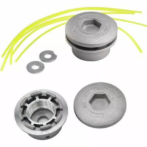 PERLE RARE Tête De Coupe-Herbe En Aluminium Tondeuse D'herbe Tête Faucheuse Pour Accessoires De Tondeuse à Gazon Pour Jardin, Pelouse, Patio 3 PERLE RARE Tête De Coupe-Herbe En Aluminium Tondeuse D'herbe Tête Faucheuse Pour Accessoires De Tondeuse à Gazon Pour Jardin, Pelouse, Patio