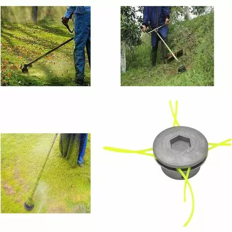 PERLE RARE Tête De Coupe-Herbe En Aluminium Tondeuse D'herbe Tête Faucheuse Pour Accessoires De Tondeuse à Gazon Pour Jardin, Pelouse, Patio 6 PERLE RARE Tête De Coupe-Herbe En Aluminium Tondeuse D'herbe Tête Faucheuse Pour Accessoires De Tondeuse à Gazon Pour Jardin, Pelouse, Patio – Image 4