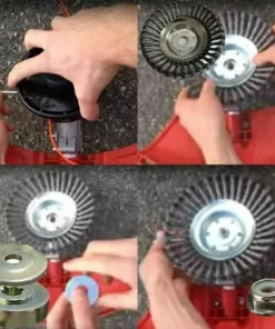 LUCKY-88 Couteau à Six Feuilles Lame à 6 Feuilles Tondeuse à Gazon Tête De Travail Disque Métallique Ensemble De 3 Pièces Sans Disque Métallique + Disque Métallique De 6 Pouces 0,54 Kg -Débroussailleuse Soldes Magasin 65800207 4