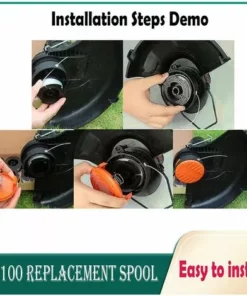 MEZHENG Remplace La Tête De Tonte à Fil De Tonte à Bobine BLACK+DECKER AF-100 11 MEZHENG Remplace La Tête De Tonte à Fil De Tonte à Bobine BLACK+DECKER AF-100 -Débroussailleuse Soldes Magasin 66031708 5