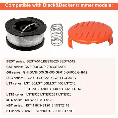 MEZHENG Remplace La Tête De Tonte à Fil De Tonte à Bobine BLACK+DECKER AF-100 4 MEZHENG Remplace La Tête De Tonte à Fil De Tonte à Bobine BLACK+DECKER AF-100 – Image 2