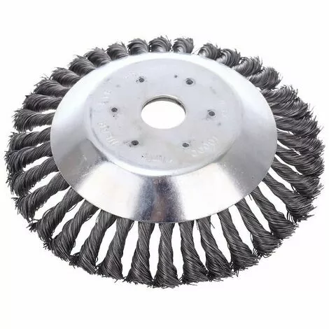 KAEJYIUT Tête De Débroussailleuse Conique En Fil De Fer Noué Pour Tondeuse à Gazon - Plateau De Désherbage En Métal Pour Débroussailleuse ((Diamètre Extérieur200mm, Trou Intérieur 25mm)) 3 KAEJYIUT Tête De Débroussailleuse Conique En Fil De Fer Noué Pour Tondeuse à Gazon - Plateau De Désherbage En Métal Pour Débroussailleuse ((Diamètre Extérieur200mm, Trou Intérieur 25mm))