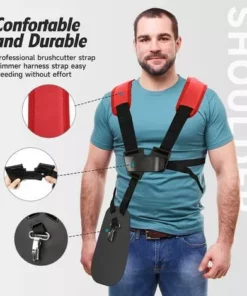 Cisea Sling Trimmer - Tondeuse à Double Harnais D'épaule Avec Ceinture En Nylon Durable Réglable Pour Tondeuse Stihl Fs, Km Series (rouge) -Débroussailleuse Soldes Magasin 66351593 2