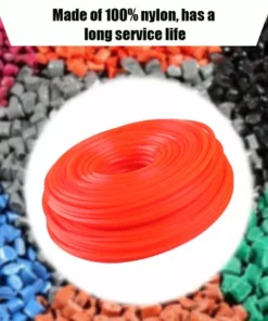 LIFCAUSAL Tondeuse à Fil En Nylon De Qualité Professionnelle Débroussailleuse Débroussailleuse Fil De Tonte Accessoire De Tondeuse à Gazon 2.7mm * 80000mm Carré -Débroussailleuse Soldes Magasin 66372949 5