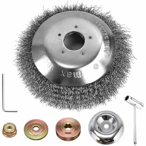 BF 6 Pouces Tete Debroussailleuse Universelle, 150mm*25.4mm Brosse De Desherbage Pour Debroussailleuse, Brosse à Désherber De Mauvaises Herbes Ronde, Pour Pelouse Jardin Agriculture 3 BF 6 Pouces Tete Debroussailleuse Universelle, 150mm*25.4mm Brosse De Desherbage Pour Debroussailleuse, Brosse à Désherber De Mauvaises Herbes Ronde, Pour Pelouse Jardin Agriculture